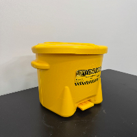 Lot Of Eagle 6 Gal. Oily Waste Cans image 0